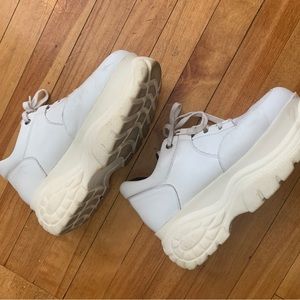 L’intervalle platform white leather sneakers - 40